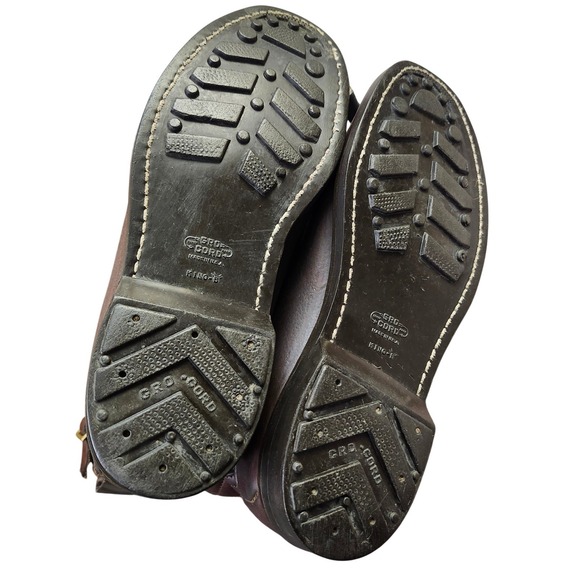 Vintage Gokey The Classic Boot Engineer Hunting Boots Mens 10D Double Buckle - Picture 8 of 11